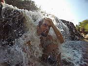  Shower on Halley Pool (Natural Pool) - Muritiba Municipal Park (Serrano)  - Lencois city - Bahia state (BA) - Brazil