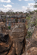  Rock formation near Lapa Doce Grotto  - Iraquara city - Bahia state (BA) - Brazil
