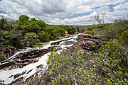 Espalhado River on the trail to Buracao Waterfall  - Ibicoara city - Bahia state (BA) - Brazil