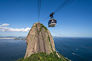  Cable car making the crossing between the Urca Mountain and Sugarloaf  - Rio de Janeiro city - Rio de Janeiro state (RJ) - Brazil