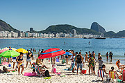  View of Copacabana Beach with Sugar Loaf in the background  - Rio de Janeiro city - Rio de Janeiro state (RJ) - Brazil