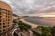  View of Copacabana beach at dawn  - Rio de Janeiro city - Rio de Janeiro state (RJ) - Brazil