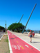  People walking on New Guaíba Waterfront  - Porto Alegre city - Rio Grande do Sul state (RS) - Brazil