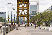  People walking on the edge of Puerto Madero  - Buenos Aires city - Buenos Aires province - Argentina