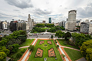  Garden seen from the Monumental Tower (1916)  - Buenos Aires city - Buenos Aires province - Argentina