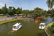  Paddle boat on Tres de Febrero Park, also known as Bosques de Palermo  - Buenos Aires city - Buenos Aires province - Argentina