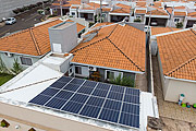  House with solar energy capture panel  - Rio Claro city - Sao Paulo state (SP) - Brazil