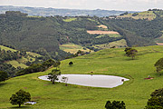  Weir on a small property - Fartura Mountain Range  - Sao Joao do Oeste city - Santa Catarina state (SC) - Brazil