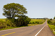  Highway BR-293 with Taruma Hill in the background  - Santana do Livramento city - Rio Grande do Sul state (RS) - Brazil