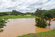  View of Guarani rural area, flooded by flood of the Pomba River  - Guarani city - Minas Gerais state (MG) - Brazil