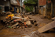 Damage caused by the flooding of the Carangola River  - Porciuncula city - Rio de Janeiro state (RJ) - Brazil