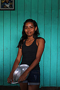  Adolescent, resident of the community - Igapo-Açu Sustainable Development Reserve  - Borba city - Amazonas state (AM) - Brazil