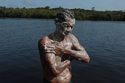  Riverine bathing in the river - Igapo-Açu Sustainable Development Reserve  - Borba city - Amazonas state (AM) - Brazil