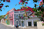  Facade of historic houses - Sao Bento Street  - Olinda city - Pernambuco state (PE) - Brazil