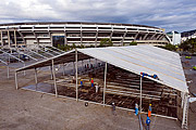  Field hospital being set up at the Celio de Barros Stadium next to the Maracana Stadium - Coronavirus Crisis  - Rio de Janeiro city - Rio de Janeiro state (RJ) - Brazil
