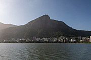  Rodrigo de Freitas Lagoon with Corcovado Mountain in the background  - Rio de Janeiro city - Rio de Janeiro state (RJ) - Brazil