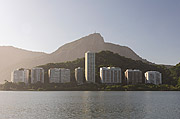 Rodrigo de Freitas Lagoon with Corcovado Mountain in the background  - Rio de Janeiro city - Rio de Janeiro state (RJ) - Brazil