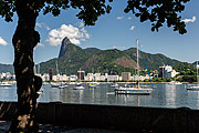  View of boats moored - Botafogo Bay  - Rio de Janeiro city - Rio de Janeiro state (RJ) - Brazil