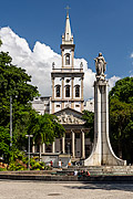  Largo do Machado Square with the Matriz Church of Nossa Senhora da Gloria (1872) in the background  - Rio de Janeiro city - Rio de Janeiro state (RJ) - Brazil