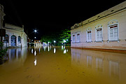  View of old houses and flooded streets due to the flood of the Pomba River  - Guarani city - Minas Gerais state (MG) - Brazil
