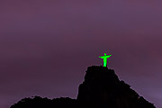  View of Christ the Redeemer at night  - Rio de Janeiro city - Rio de Janeiro state (RJ) - Brazil