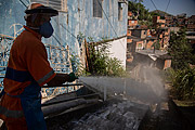  Sanitizing the Boca do Mato community to fight the Covid-19 virus - Coronavirus Crisis  - Rio de Janeiro city - Rio de Janeiro state (RJ) - Brazil