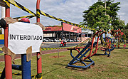  Outdoor gym closed because of the Coronavirus Crisis  - Sao Jose do Rio Preto city - Sao Paulo state (SP) - Brazil