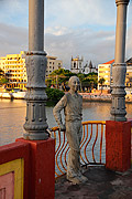  Mauricio de Nassau Bridge with Joaquim Cardoso statue  - Recife city - Pernambuco state (PE) - Brazil