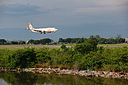  Gol airplane landing at Antonio Carlos Jobim International Airport  - Rio de Janeiro city - Rio de Janeiro state (RJ) - Brazil