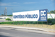  Billboard of the Duque de Caxias Public Cemetery  - Duque de Caxias city - Rio de Janeiro state (RJ) - Brazil