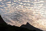  View of Christ the Redeemer from Laranjeiras neighborhood  - Rio de Janeiro city - Rio de Janeiro state (RJ) - Brazil