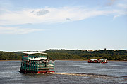  Ferries crossing vehicles and passengers on the Buranhem River  - Porto Seguro city - Bahia state (BA) - Brazil