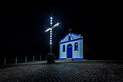  Night view of Saint Rita of Cascia Chapel - also known as Capelinha (Little Chapel)  - Guarani city - Minas Gerais state (MG) - Brazil