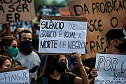  Anti-racist march Vidas Negras Importam - Protesters calling for an end to racism in Brazil inspired by the Vidas Negras Importam Movement  - Rio de Janeiro city - Rio de Janeiro state (RJ) - Brazil
