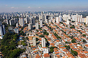  Picture taken with drone of residential buildings and houses  - Sao Paulo city - Sao Paulo state (SP) - Brazil