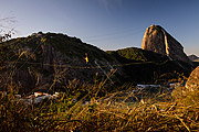  Practitioner of slackline with the Sugarloaf in the background  - Rio de Janeiro city - Rio de Janeiro state (RJ) - Brazil