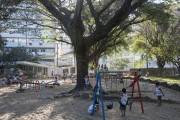 Children playing in Moscoso Park playground - Historic city center - Vitoria city - Espirito Santo state (ES) - Brazil