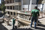 Maintenance and renovation service at the Staircase Sao Diogo - Historic city center - Vitoria city - Espirito Santo state (ES) - Brazil