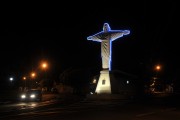 Jesus Christ statue at the entrance of the city of Cedral - Cedral city - Sao Paulo state (SP) - Brazil