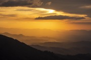 Mountains view in Mantiqueira Mountain Range at sunset - Itamonte city - Minas Gerais state (MG) - Brazil