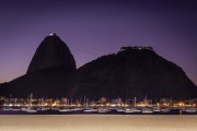 Sugarloaf Mountain at dawn seen from Botafogo Beach - Rio de Janeiro city - Rio de Janeiro state (RJ) - Brazil