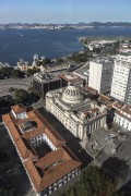Top view of the Legislative Assembly of the State of Rio de Janeiro (ALERJ) - 1926 and Paço Imperial (Imperial Palace) - 1743 - Rio de Janeiro city - Rio de Janeiro state (RJ) - Brazil