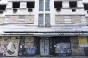 Abandoned and sealed building to prevent invasion by social movements looking for housing - historic city center - Vitoria city - Espirito Santo state (ES) - Brazil
