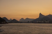 View of Guanabara Bay and Rio de Janeiro city from the footbridge of the Tamandare da Laje Fort (1555) - Rio de Janeiro city - Rio de Janeiro state (RJ) - Brazil