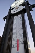 Thermometer scoring zero degree - Canela city - Rio Grande do Sul state (RS) - Brazil