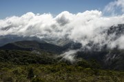 View of mountains and sky with clouds - Petropolis city - Rio de Janeiro state (RJ) - Brazil