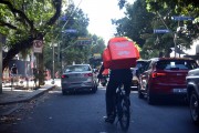 Restaurant delivery cyclist - by the Rappi app - Rio de Janeiro city - Rio de Janeiro state (RJ) - Brazil