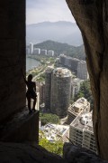 View of buildings during the climbing to the Cantagalo Hill - Rio de Janeiro city - Rio de Janeiro state (RJ) - Brazil