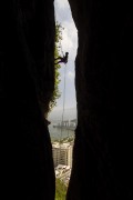 Climber during the climbing to the Cantagalo Hill - Rio de Janeiro city - Rio de Janeiro state (RJ) - Brazil