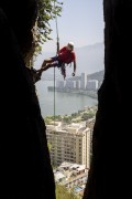 Climber during the climbing to the Cantagalo Hill - Rio de Janeiro city - Rio de Janeiro state (RJ) - Brazil